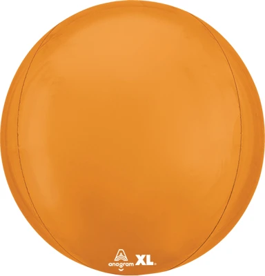 16 Inch Orbz Vibrant Orange Balloon