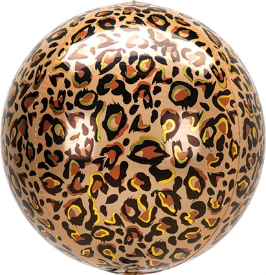 16 Inch Orbz Animalz Leopad Print Balloon