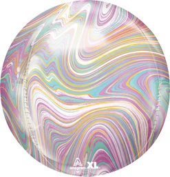 16 Orbz Pastel Marble Balloon