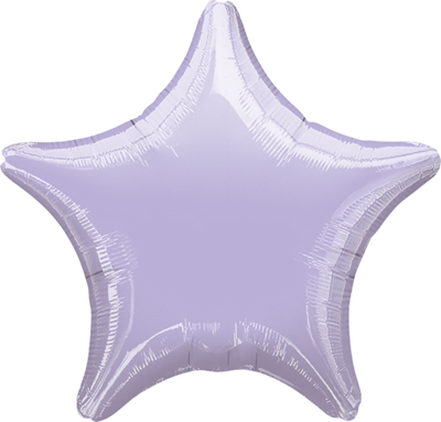 19 Inch Metallic Pastel Lilac Star Balloon
