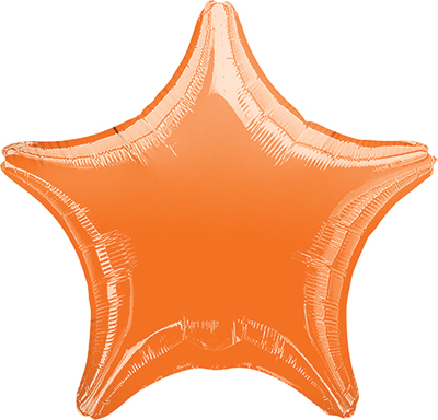 19 Inch Orange Star Balloon