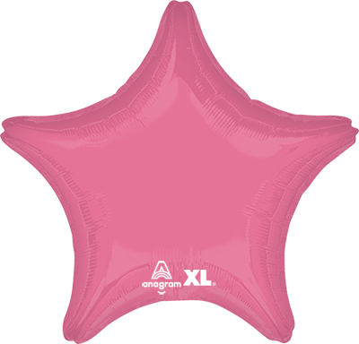 Std Vibrant Pink Star Balloon