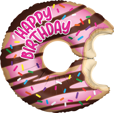 28 Inch Birthday Donut Balloon