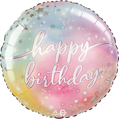 28 Inch Helium Saver Jumbo Birthday Luminous Balloon