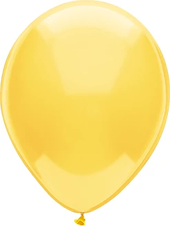 11 Inch Crystal Yellow Latex Balloon 100pk