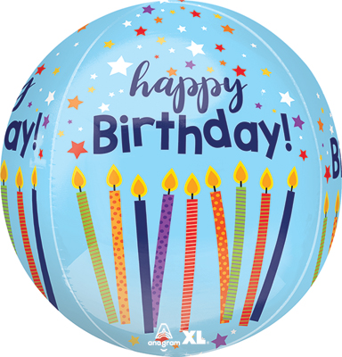 16 Inch Orbz Birthday Celebrate Balloon