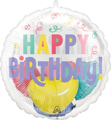 20 Inch Insiders Birthday Pastel Confetti Balloon