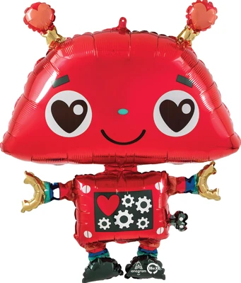 35 Inch Love Robot Balloon