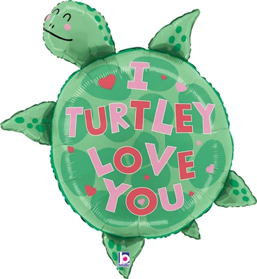 29 Inch Love Turtley Love You Balloon