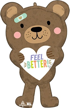 30 Inch Get Well Feel Better Bear Balloon