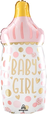 31 Inch Baby Girl Bottle Balloon