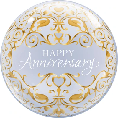 22 Inch Anniversary Classic Bubble Balloon