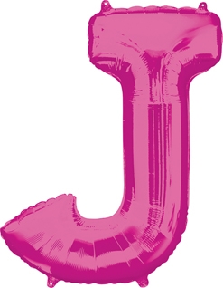 23x33 Inch Shape Pink Letter J Balloon