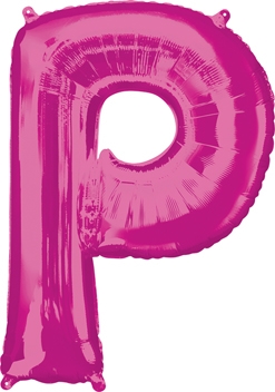 24x32 Inch Shape Pink Letter P Balloon