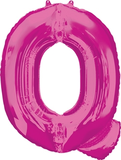 24x32 Inch Shape Pink Letter Q Balloon