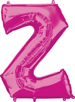 25x33 Inch Shape Pink Letter Z Balloon