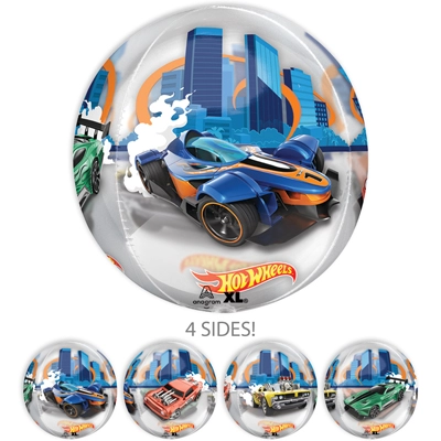 16 Inch Orbz Character Hot Wheels Balloon