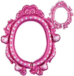 25 Inch Disney Princess Air-Fill Selfie Frame Balloon