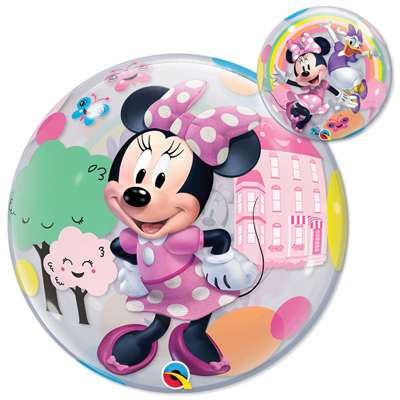 22 Inch Disney Minnie Mouse Bow-tique Bubble Balloon