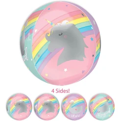 16 Inch Orbz Magical Rainbow Unicorn Balloon