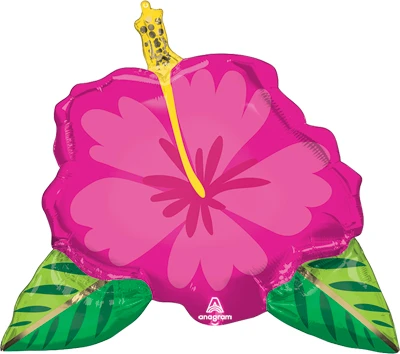 27 Inch Beautiful Tropical Hibiscus Balloon