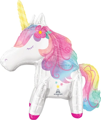 25 Inch Enchanted Unicorn Airfill Decor Balloon