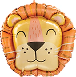 28 Inch Get Wild Lion Head Balloon