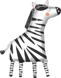 36 Inch Get Wild Zebra Balloon