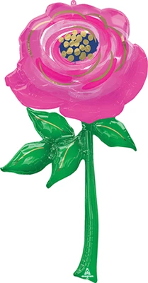 62 Inch Pink Flower Multi-Balloon