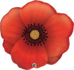 31 Inch Poppy Flower Balloon