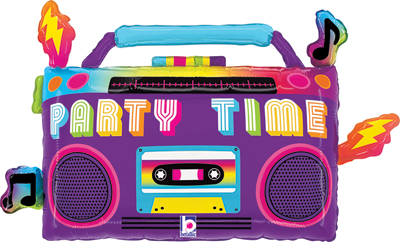 28 Inch Party Time Boom Box Balloon