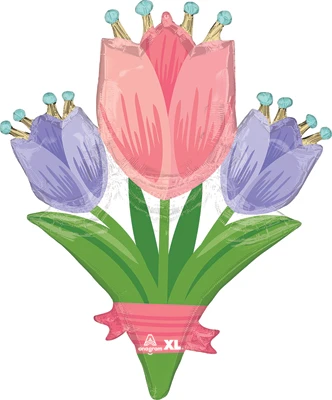 31 Inch Spring Cheer Tulips Balloon