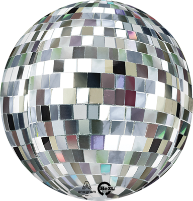 16 Inch Orbz Disco Ball Balloon