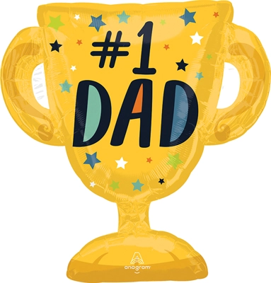 27 Inch Father's Day #1 Dad Trophy Balloon