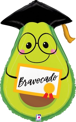 25 Inch Graduation Grad Bravocado Balloon