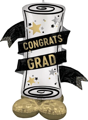 55 Inch Airloonz Graduation Diploma Air-Fill Balloon