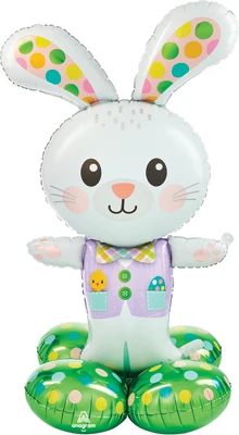 46 Inch AirLoonz Spotted Easter Bunny Air-Fill Balloon