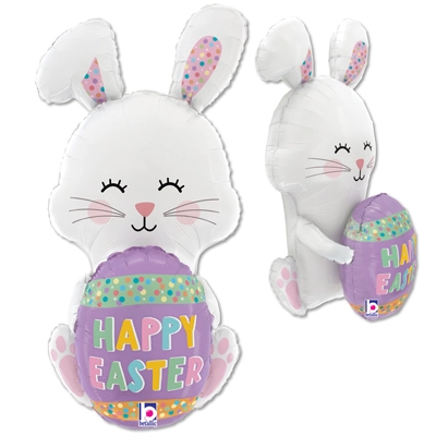 36 Inch Easter Egg Bunny Balloon