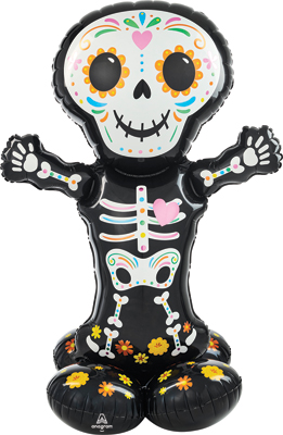 52 Inch AirLoonz Day of the Dead Skeleton Air-Fill Balloon