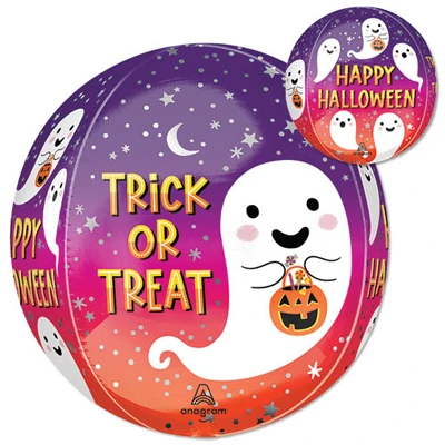 Orbz Halloween Trick or Treat Ghost Balloon