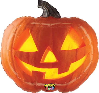 21 Inch Halloween Mighty Bright Jack-O-Lantern Balloon