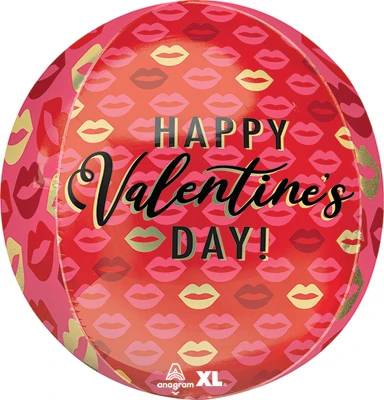 16 Inch Orbz Valentine Kissy Lips Balloon