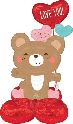 Junior AirLoonz Love You Bear Hug Air-Inflate Balloon