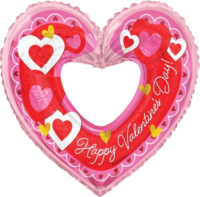 36 Inch Valentine Doodle Hearts Balloon