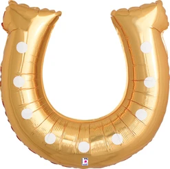 38 Inch Golden Horseshoe Balloon