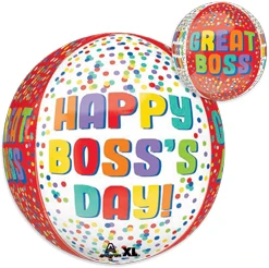 16 Inch Boss's Day Red Dots Orbz® Balloon