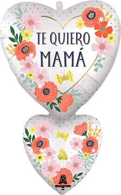 31 Inch Mama Te Quiero Satin Blooms Balloon