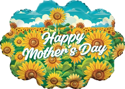 28 Inch Mother's Day Sunflower Fields Balloon