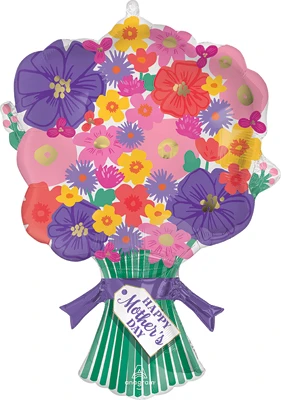 30 Inch Mother's Day Sweet Floral Bouquet Balloon