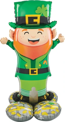 53 Inch AirLoonz Lucky Leprechaun Air-Fill Balloon